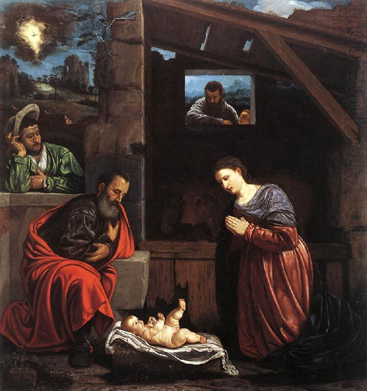 SAVOLDO, Giovanni Girolamo Adoration of the Shepherds sw china oil painting image